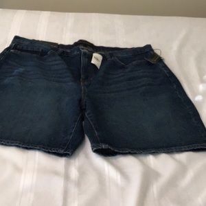 Banana Republic girlfriend denim short size 34/18 nwts
